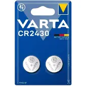 Varta CR 2430, Nickel-Oxyhydroxide (NiOx), 3V, 280 mAh, 2,4 cm, 2,4 cm, 3 mm