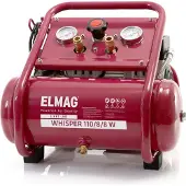 Elmag Flüsterkompressor WHISPER 110/8/8 W - 'SET-AKTION':