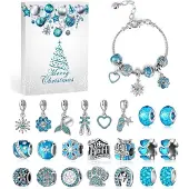 Sonstiges MJARTORIA Adventskalender Schmuck Mädchen 2024 Teenager 24 Überraschungen Hellblau