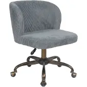 CasaDolce Bürostuhl VELVET, 53x56x71/81 cm, grau, drehbar und höhenverstellbar