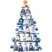 Sonstiges DIY Adventskalender zum Befüllen mit 24 Stoffsäckchen (Blau