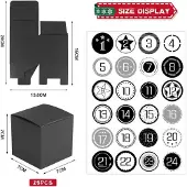 Sonstiges Adventskalender zum Befüllen 24 Schachteln DIY Geschenkboxen Zahlenaufklebern