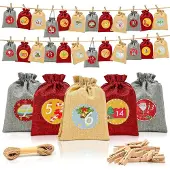 Sonstiges Adventskalender zum Befüllen 24 Stück 18x13CM inkl. Zubehör