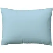 Schlafgut Woven Satin Bettwäsche Kissenbezug einzeln 70x90 cm | blue-light - blau