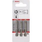 Bosch Powertools Ph1 E 49 Mm Extra Hard Tip Screwdriver 3 Units Silber