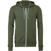 Bella+Canvas Sponge Fleece Kapuzenpullover mit Reissverschluss