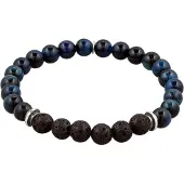 KUZZOI Armband 925 Sterling Silber in Blau | Gr.: 21 cm