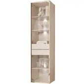 Lookway VITRINE HÄNGENDE AURORA in Kaschmir mit LED-Beleuchtung