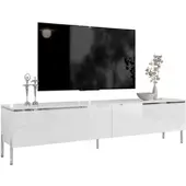 Lookway TV-Schrank AURORA SILVER 180?cm auf verchromten geraden Beinen