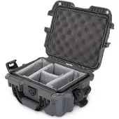 Nanuk Case w/ Padded Divider Graphite Interior 239x188x140mm