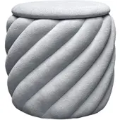 Lookway POUF NOEL gepolstert mit Stauraum grau