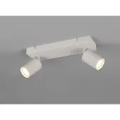 Meine Wunschleuchte Moderner LED Deckenstrahler 2-flammig Grau für Schlafzimmer, Flur & Wohnzimmer