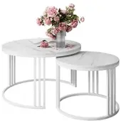 Lookway Runder Couchtisch 2in1 LORI LEVANTO