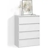 Livinity KOMMODE Garda Weiß 74 x 99.6 cm mit 4 Schubladen