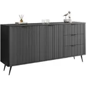 Lookway SIDEBOARD SCARLETT 163 2D3S MIT SCHUBLADEN SCHWARZ