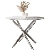 Lookway Runder Tisch BEIRA II 90 cm mit Keramikplatte
