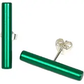 Demarie Ohrringe eloxiertes Aluminium grün
