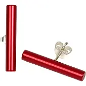 Demarie Ohrringe eloxiertes Aluminium rot