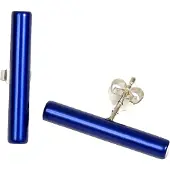 Demarie Ohrringe eloxiertes Aluminium blau