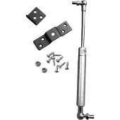 WT&D Universelle Gasfeder mit Halterungen (300N/30kg, 263 mm, Silber)