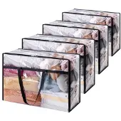 Markenlos Aufbewahrungstaschen Set - 4 transparente Taschen - 60L