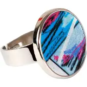 Demarie Ring Edelstahl mit Silber-/Goldeinlage
