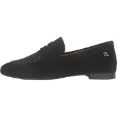 Babouche Lifestyle Slipper in Übergrößen Schwarz Maysa-117-1 große Damenschuhe