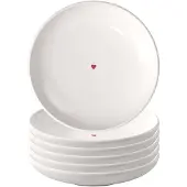 Like. by Villeroy & Boch Brotteller "Brotteller With Love ø 16 cm 6er Set weiß" Spülmaschinengeeignet, Mikrowellengeeignet