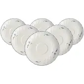 Villeroy & Boch Untertasse "Teeuntertassen Vieux Luxembourg ø 15,8 cm 6er Set weiß-blau" Spülmaschinenfest, Mikrowellensicher