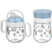 Mepal Kinderbecher "Trinklernbecher Antitropf & 360 Grad Mio 200 & 300 ml 2er Set" Spülmaschinenfest