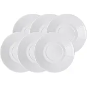Villeroy & Boch Untertasse "Kaffee- / Teeuntertasse Cellini ø 15 cm 6er Set weiß" Spülmaschinengeeignet, Mikrowellenfest