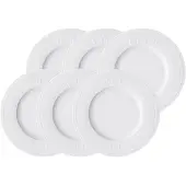 Villeroy & Boch Speiseteller "Speiseteller Cellini ø 27 cm 6er Set weiß" Spülmaschinengeeignet, Mikrowellenfest