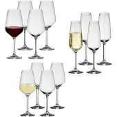 Villeroy & Boch Gläser-Set "Wein- und Sektgläser Voice Basic 12er Set transparent" Spülmaschinenfest