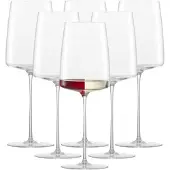 Zwiesel Glas Weinglas "Weingläser leicht & frisch Simplify 382 ml 6er Set transparent" handgefertigt, Handwäsche empfohlen, hochwertiges Kristallglas