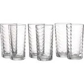Ritzenhoff & Breker Longdrinkglas "Longdrinkgläser WAVE 250 ml 6er Set transparent"
