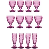 Villeroy & Boch Gläser-Set "Wasser-, Wein- und Sektgläser Boston Coloured 12er Set" Spülmaschinenfest