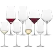 Zwiesel Glas Gläser-Set "Wein- und Champagnergläser Pure 8er Set transparent" Spülmaschinengeeignet