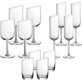 Villeroy & Boch Gläser-Set "Wein- und Sektgläser NewMoon 12er Set transparent" Spülmaschinenfest