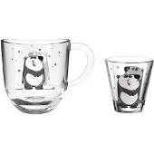 Leonardo Kinderbecher "Kindertasse und Trinkglas Bambini 2er Set" Spülmaschinengeeignet