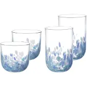 Like. by Villeroy & Boch Gläser-Set "Wasser- und Longdrinkglas-Set Like Confetti 4er Set blau" Spülmaschinenfest