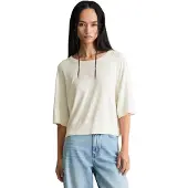 Marc o'polo Marc OPolo DENIM Kurzarmpullover relaxed aus weichem Organic-Cotton-Modal-Mix