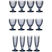 Villeroy & Boch Boston Coloured Weißwein- & Sektgläser Set 12er Set blau
