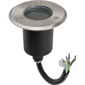 GTV LED Einbau Bodenleuchte Bodenspot Bodenstrahler Rund IP67 230 Volt mit GU10 Fassung ohne Leuchtmittel