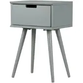Home24 Nachttisch Mitrana in Grau | Gr.: onesize