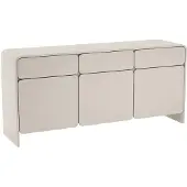 Selsey Lummo - Sideboard 3-türig mit 3 Schubladen, Kaschmirgrau, 156 cm