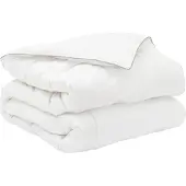 vidaXL Bettwäsche-Set Weiß 135 x 220 cm Baumwolle, Bambus, Polyester