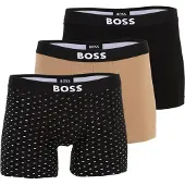 BOSS Dreierpack eng anliegende Boxershorts aus Stretch-Baumwolle Grösse L