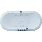 Jet-Line Whirlpool oval Villa Sofia weiss Massagewanne Sprudelwanne Massagebadewanne 1,94 x 0,9 m