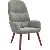 vidaXL Relaxsessel Hellgrau Samt