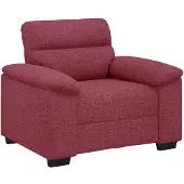 vidaXL Sessel Weinrot 100x81x84 cm Stoff